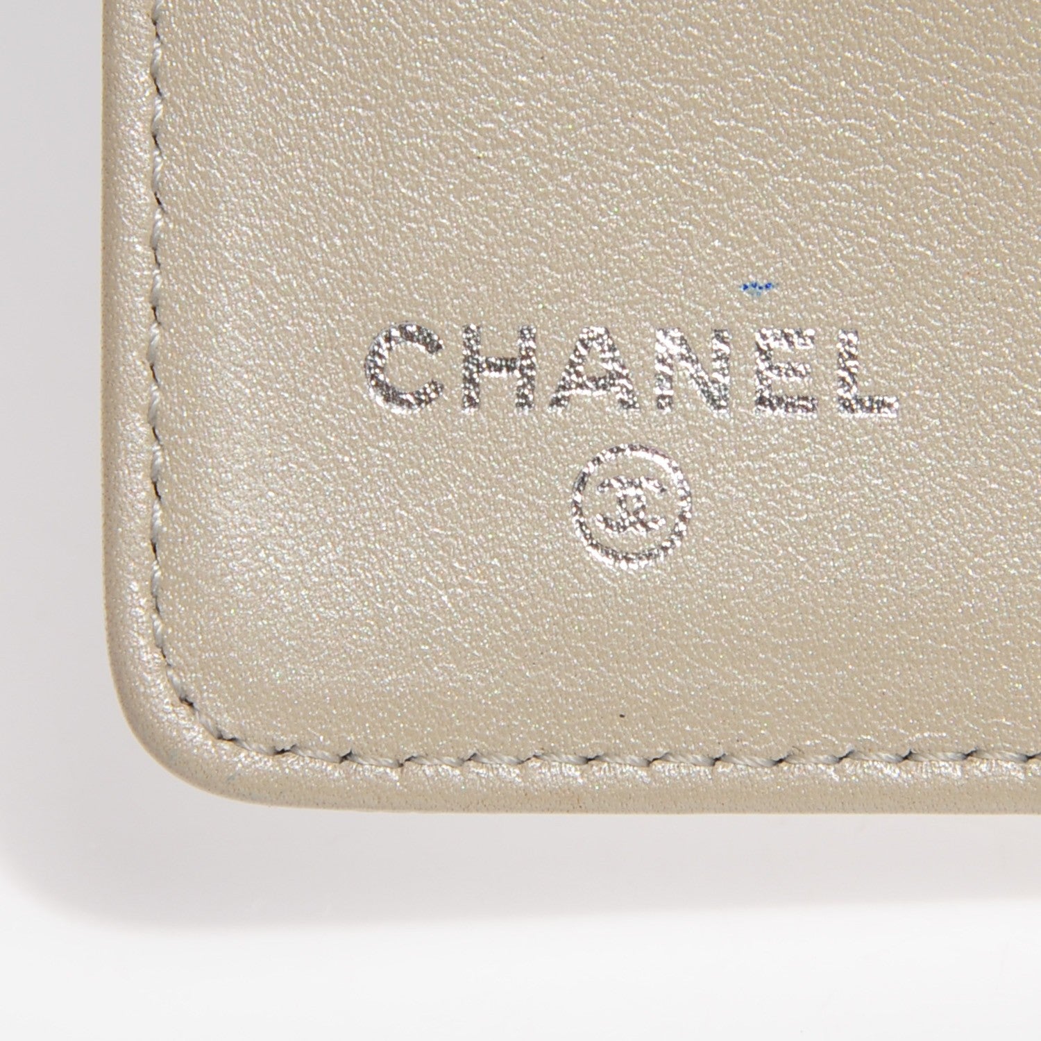 Chanel Caviar Sevruga Yen Wallet Pearl 6 of 7