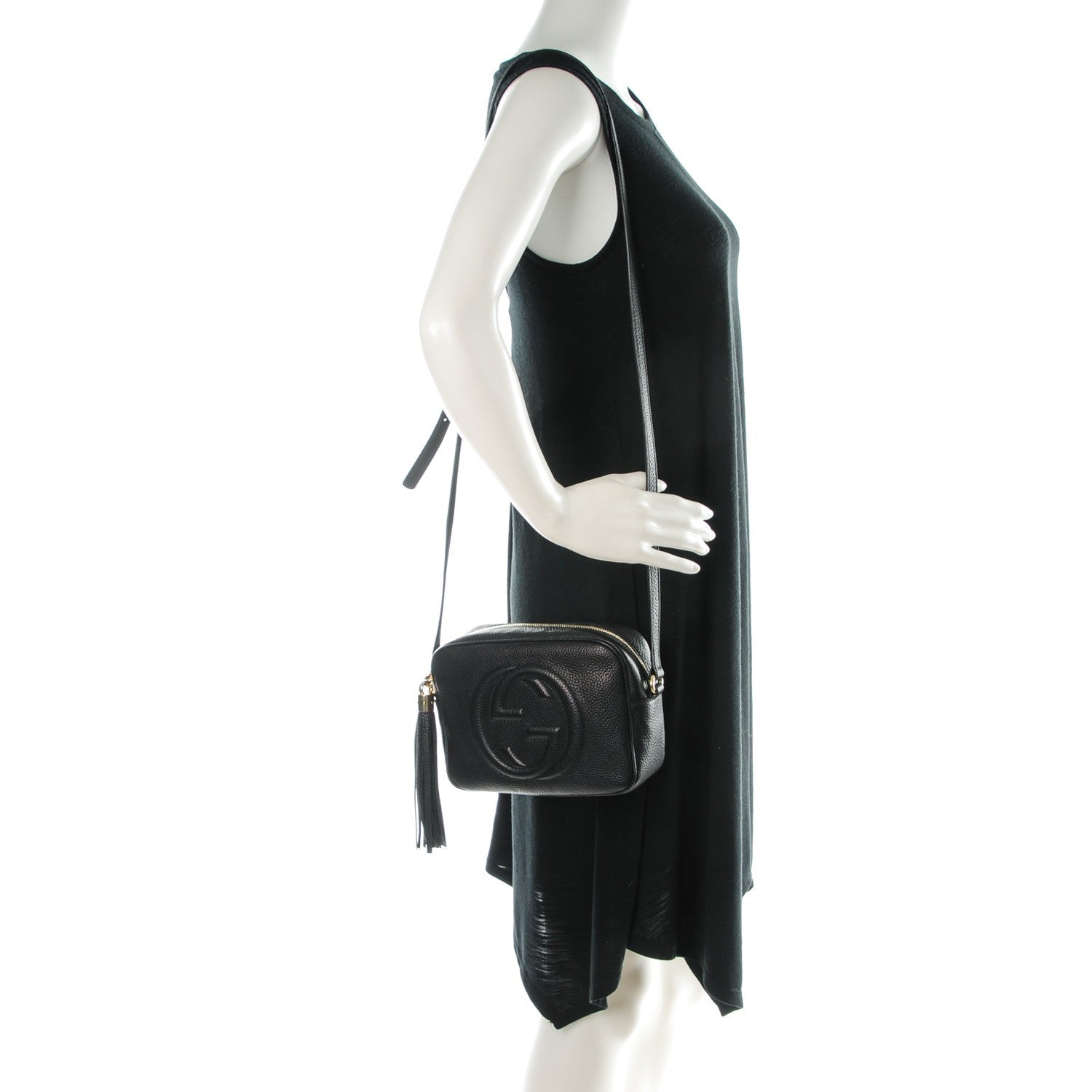 Gucci Pebbled Calfskin Small Soho Disco Bag Black 2 of 7
