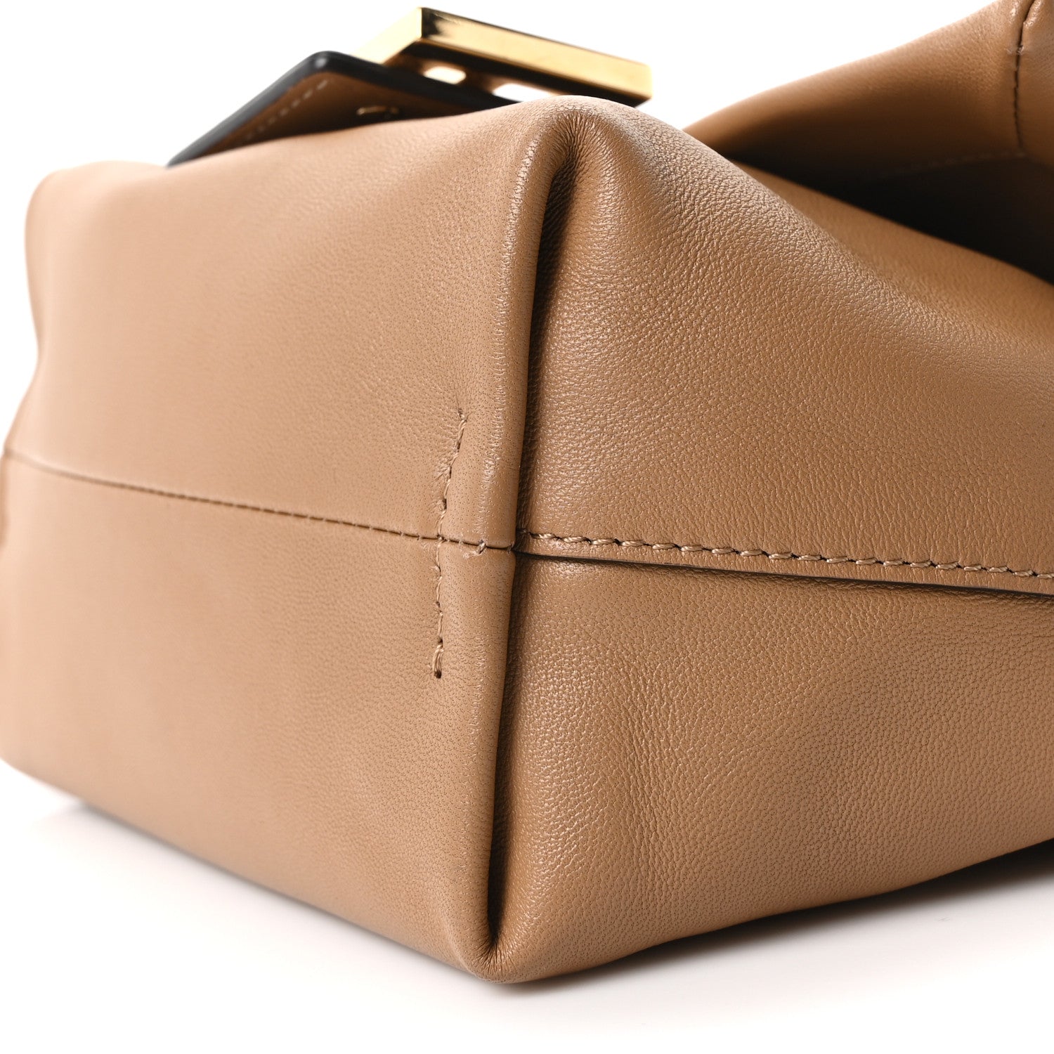 Fendi Shiny Nappa Small Mamma Baguette Cappuccino 10 of 10