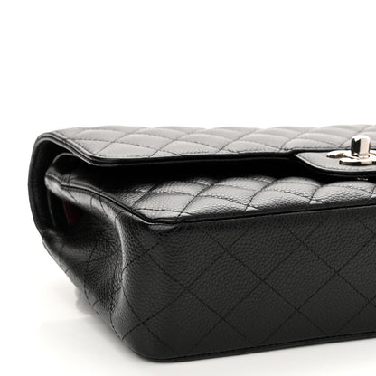 Chanel Caviar Quilted Medium Double Flap Black 9 of 10