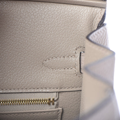 Hermes Togo Birkin 25 Gris Tourterelle 13 of 35