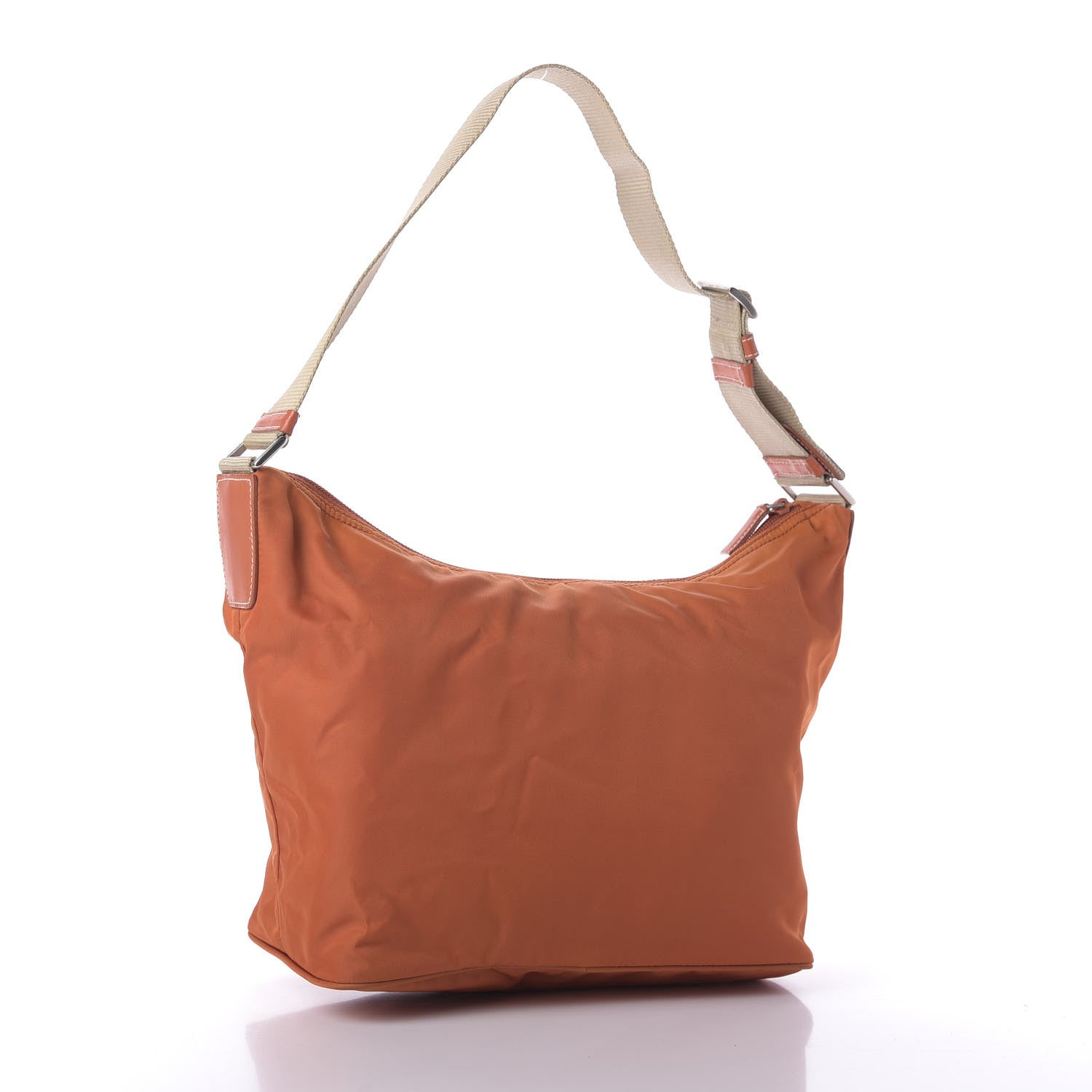 Prada Tessuto Nylon Shoulder Bag Papaya 3 of 9