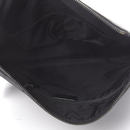 Gucci GG Supreme Monogram Crossbody Messenger Bag Black Grey 4 of 10
