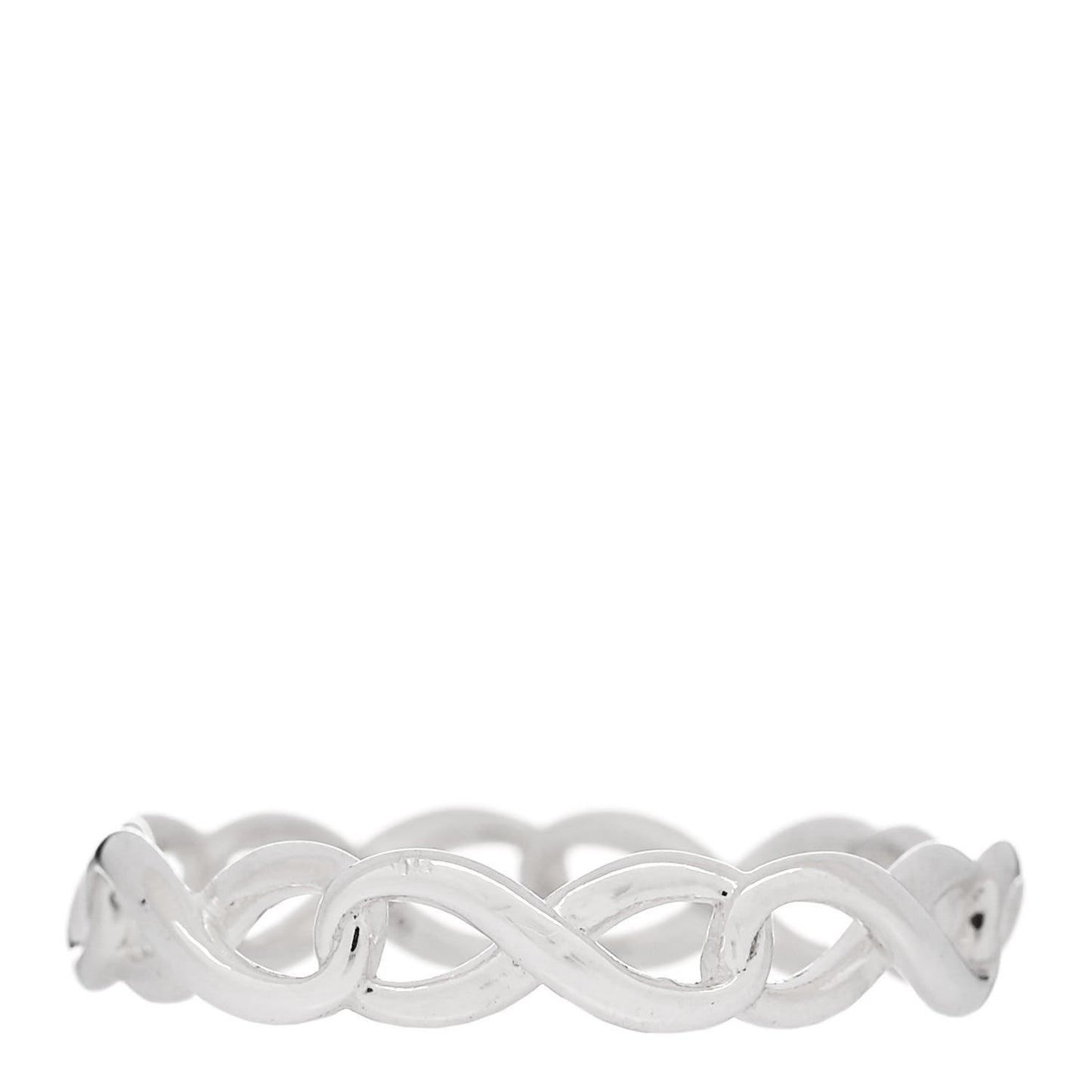 Sterling Silver Narrow Infinity Band Ring 53 6.5