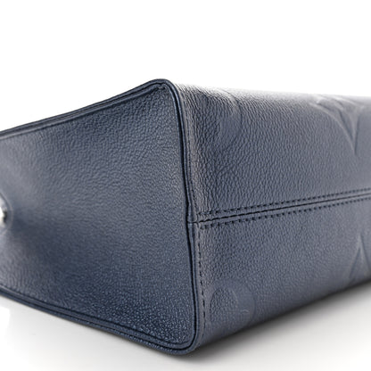 Louis Vuitton Metallic Empreinte Monogram Giant Onthego PM Navy Nacre 9 of 10
