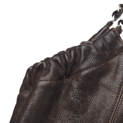 Chanel Distressed Caviar XL Coco Cabas Brown 14 of 16