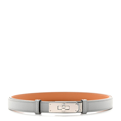 Hermes Epsom Kelly Belt Bleu Glacier 1 of 5