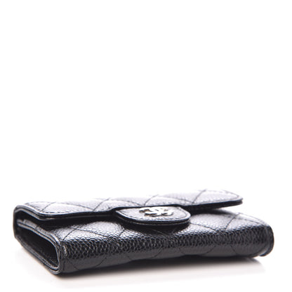 Chanel Caviar Quilted Flap Card Holder Black 4 of 9