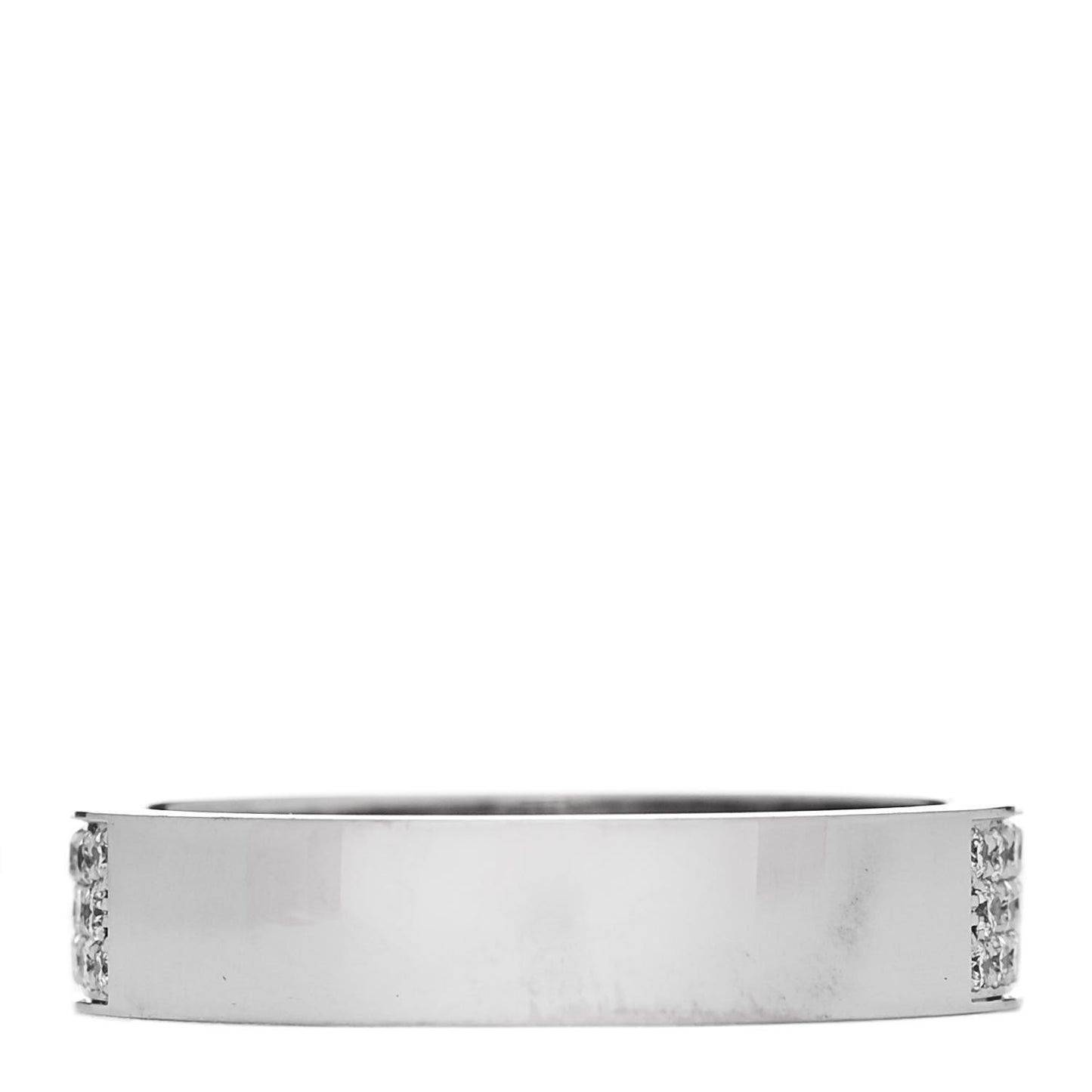 18K White Gold Diamond MM Kelly Clochette Ring 54 7