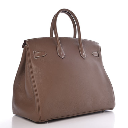 Hermes Togo Birkin 35 Etoupe 3 of 32