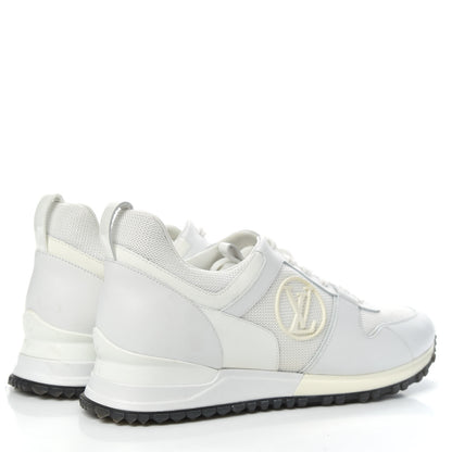 Louis Vuitton Calfskin Mesh Mens Run Away Sneakers 8.5 White 4 of 6