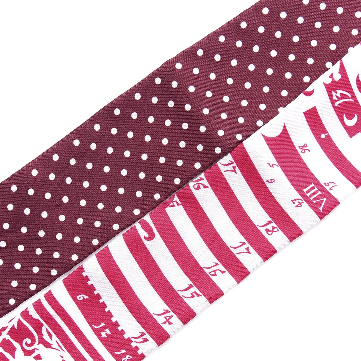 Silk Astrologie a Pois Twilly Fuchsia White Bordeaux
