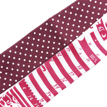 Hermes Silk Astrologie a Pois Twilly Fuchsia White Bordeaux 3 of 4