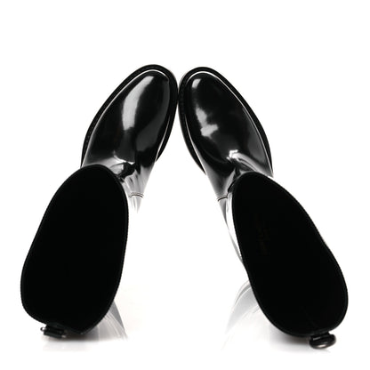 Saint Laurent Vitello Ruinart Hunt 25 Boots 38.5 Black 2 of 13