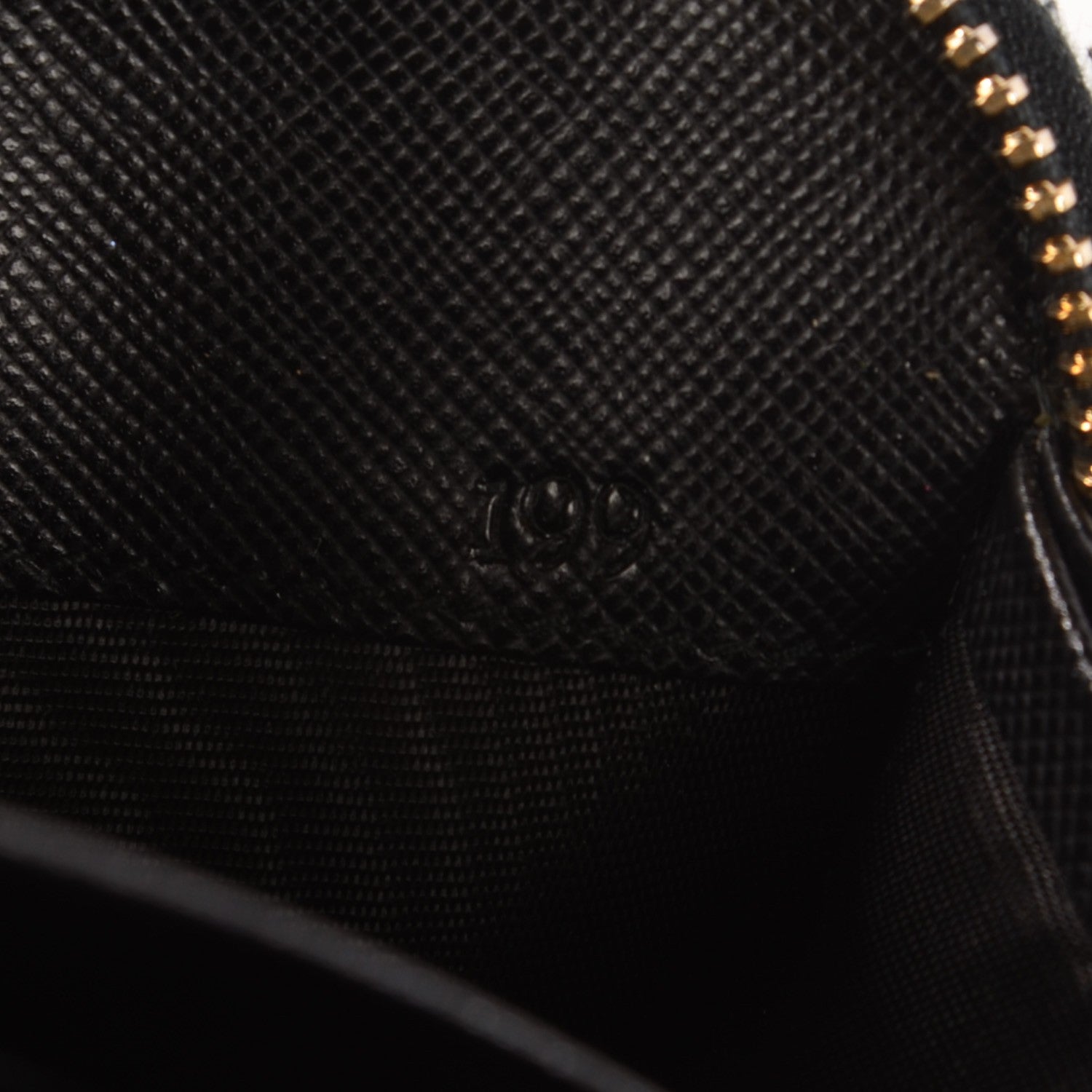 Prada Saffiano Metal Zip Around Wallet Nero Black 8 of 8
