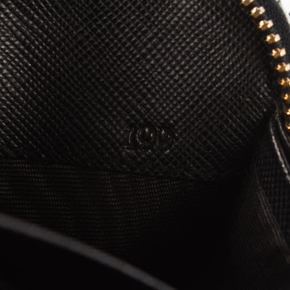 Prada Saffiano Metal Zip Around Wallet Nero Black 8 of 8