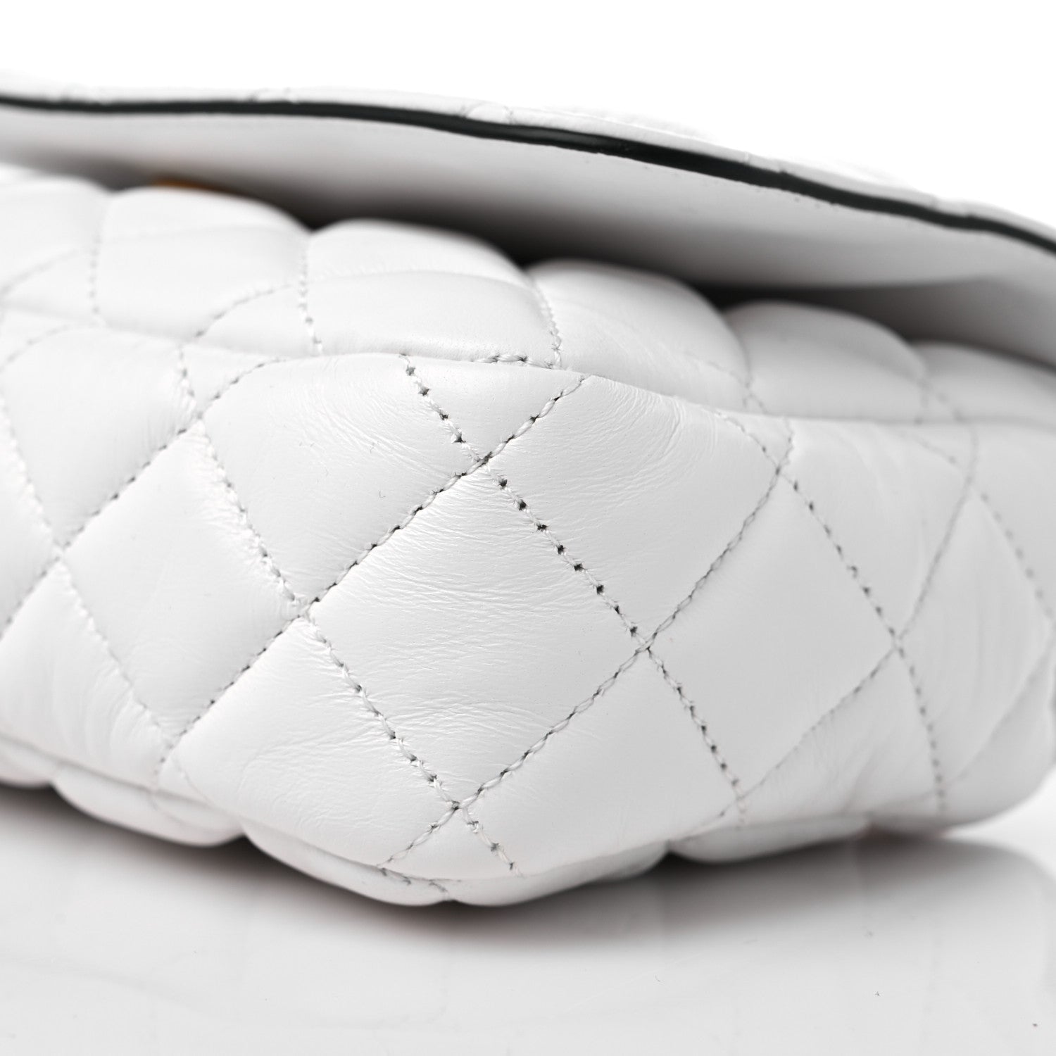 Versace Nappa Quilted Small Medusa Chain Crossbody White 9 of 9