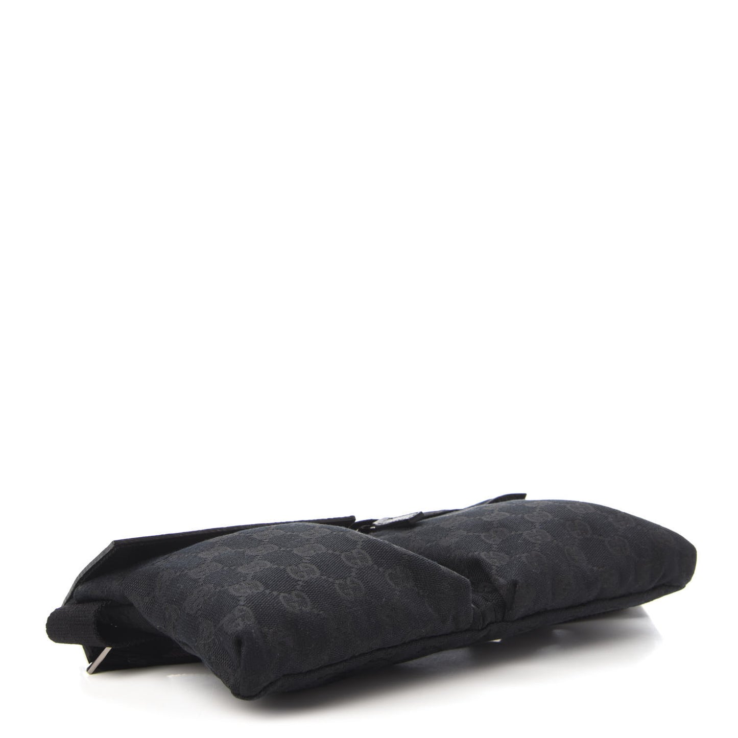 GG Monogram Double Pocket Belt Bag Black