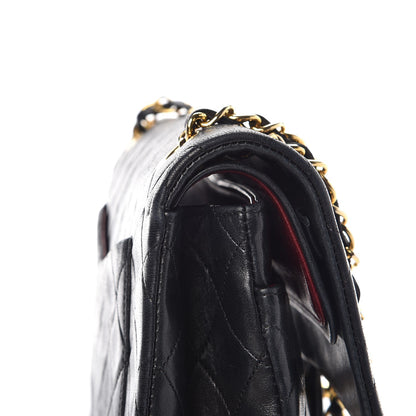 Chanel Lambskin Quilted Medium Double Flap Black 15 of 15
