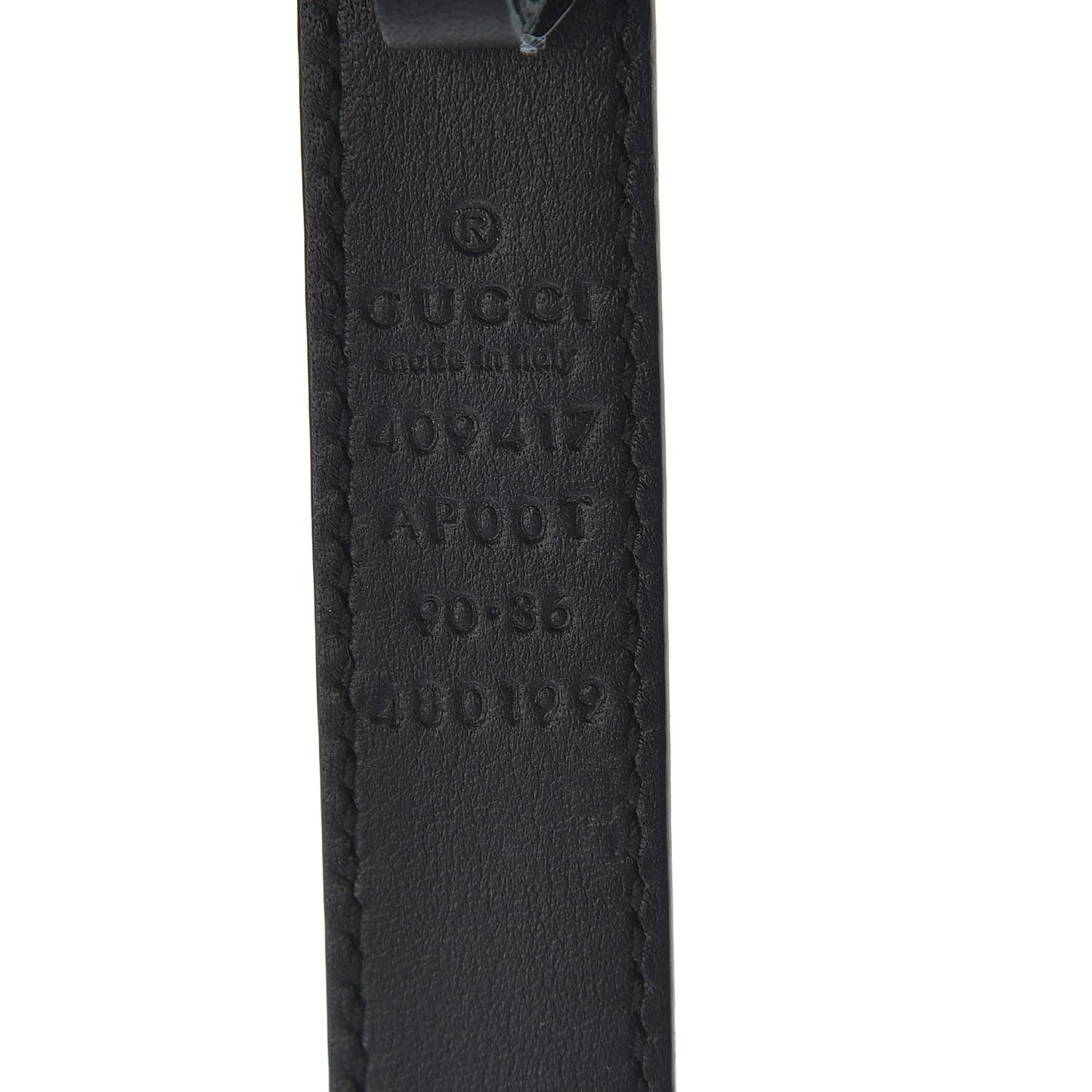 Calfskin Double G 20mm Belt 90 36 Black