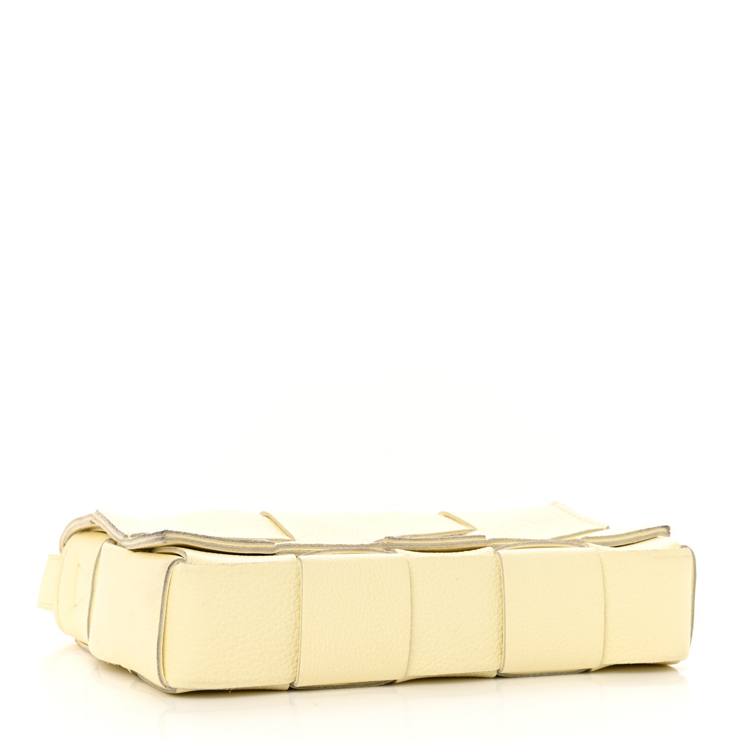 Bottega Veneta Grained Calfskin Maxi Intrecciato Cassette Crossbody Bag Ice Cream 4 of 9