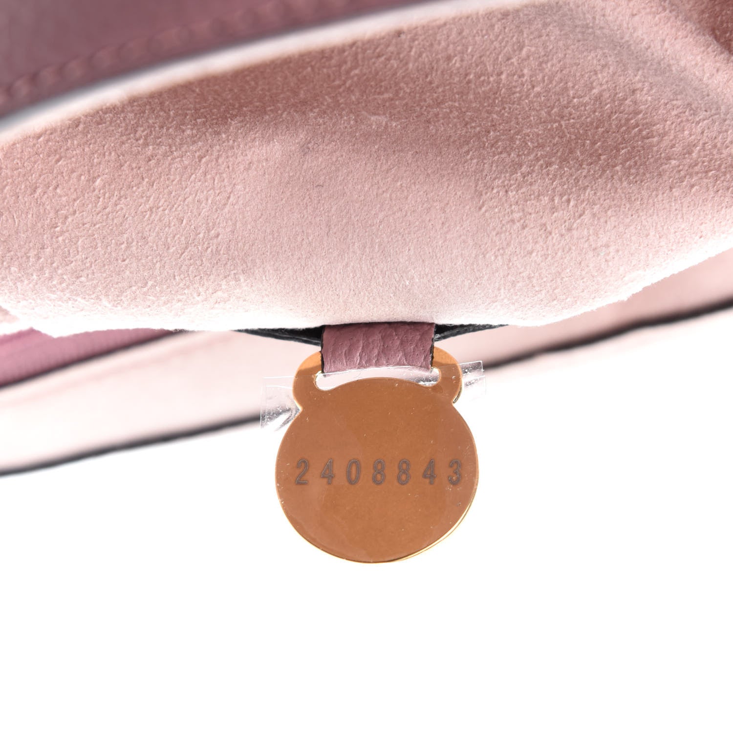 Mulberry Calfskin Goat Medium Lily Flap Dark Blush 13 of 14
