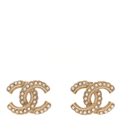 Chanel Pearl CC Earrings Gold 1 of 4