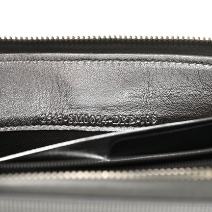 Fendi Vitello Lampo Zip Around Wallet Argento 7 of 8