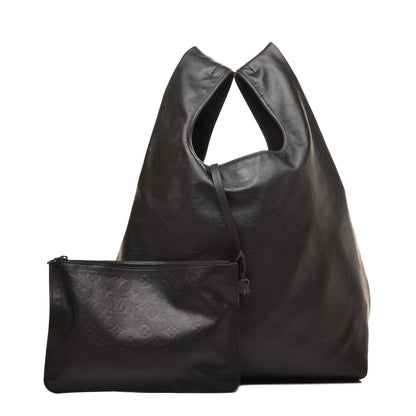 Louis Vuitton Calfskin Monogram Shadow Tote Black 2 of 9