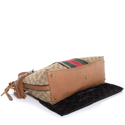 Gucci Monogram Web Medium Rania Top Handle Bag Khaki 4 of 8