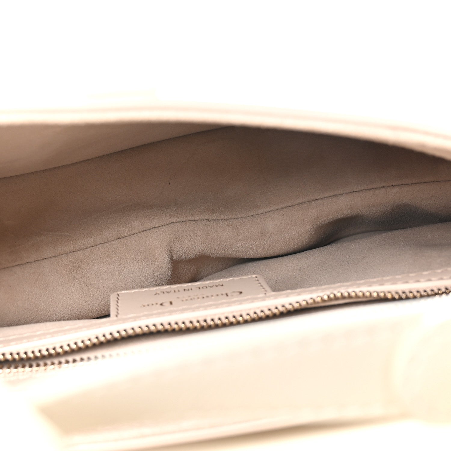 Christian Dior Supple Calfskin Two Tone Saddle Bag Latte Trench Beige 5 of 10