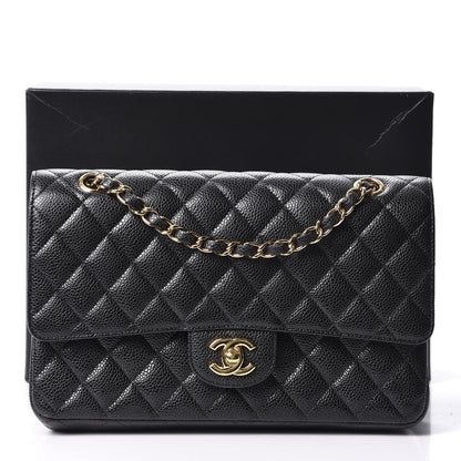 Chanel Caviar Quilted Medium Double Flap Black 11 of 11