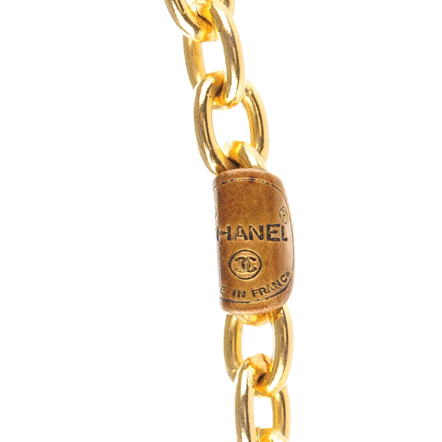 Chanel CC Charm Necklace Gold 5 of 5