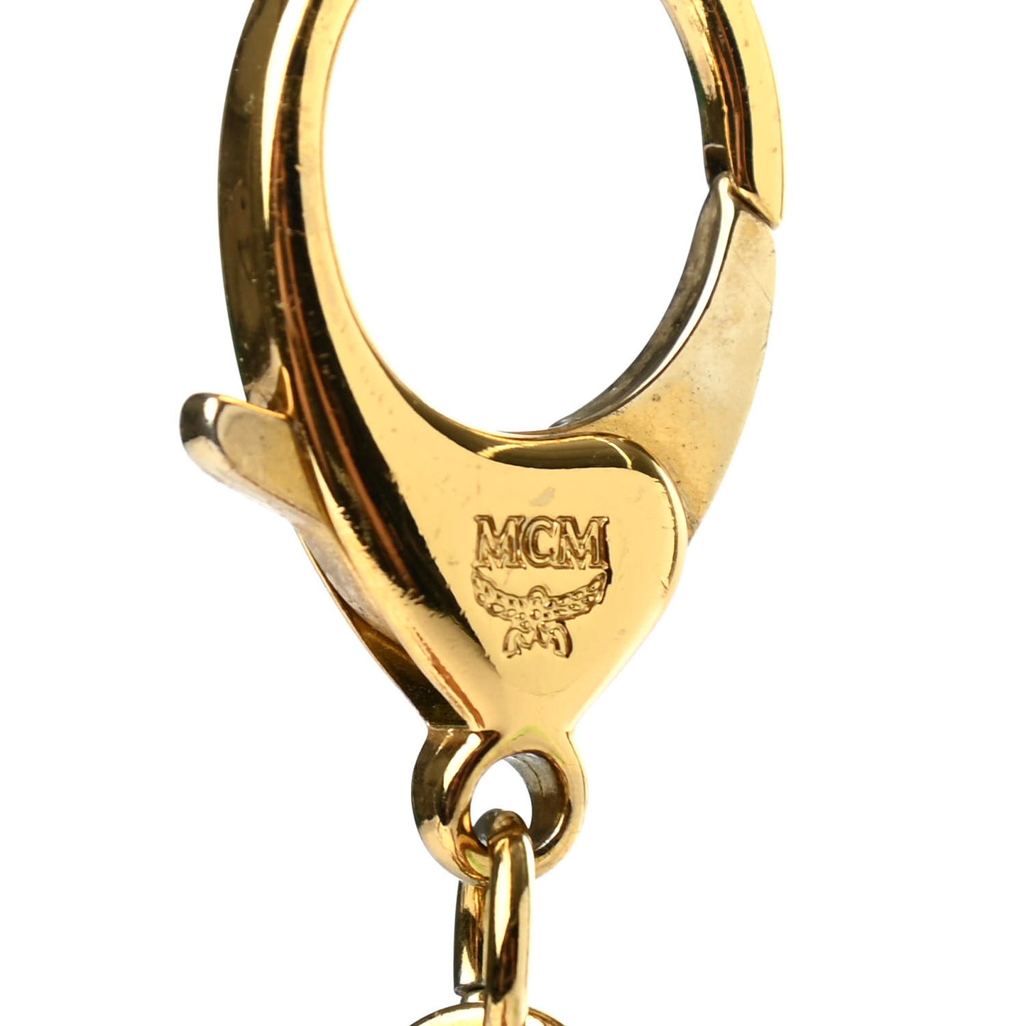 Visetos Dragon Key Ring Bag Charm Cognac