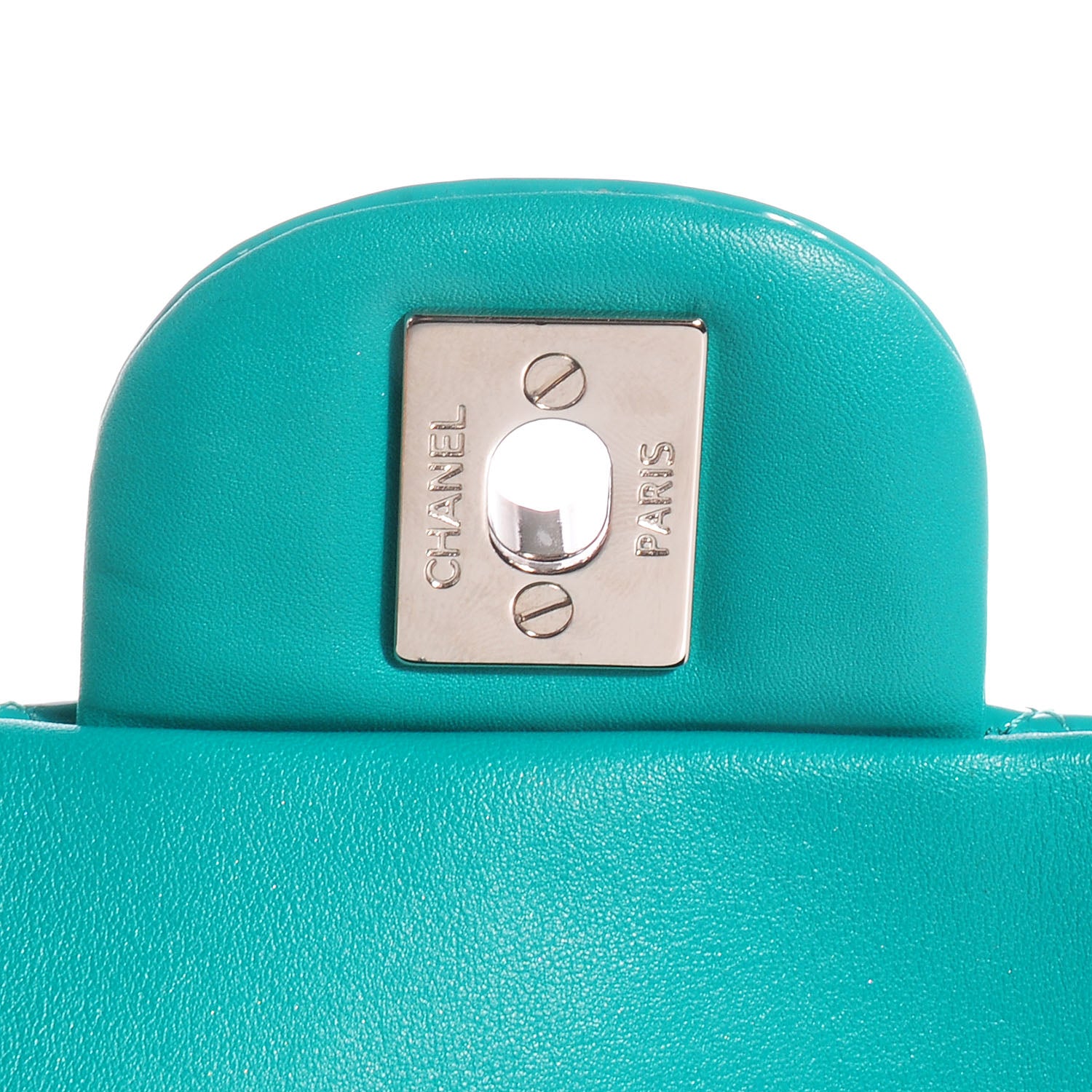 Chanel Patent Quilted Mini Flap Green 5 of 8