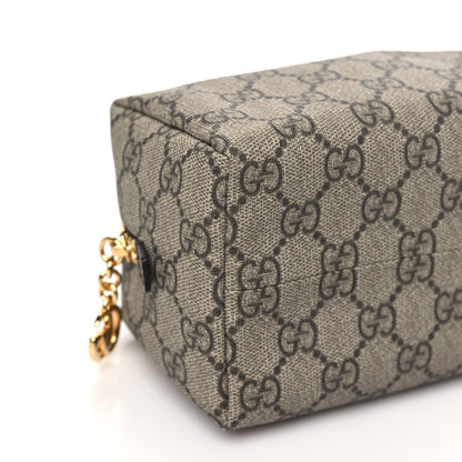 Gucci Soft GG Supreme Monogram Calfskin Medium Ophidia Cosmetic Case Beige Ebony New Acero 9 of 10