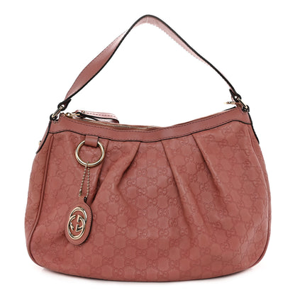 Gucci Guccissima Medium Sukey Hobo Rose 1 of 15