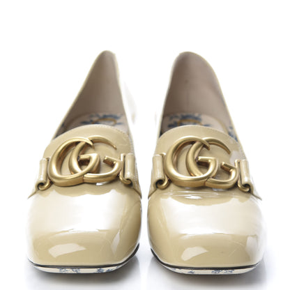 Gucci Vernice GG Victoire 55mm Loafer Pumps 39.5 Sand Storm 2 of 12