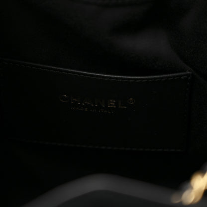 Chanel Suede Quilted Small Chanel 25 Handbag Black 6 of 11