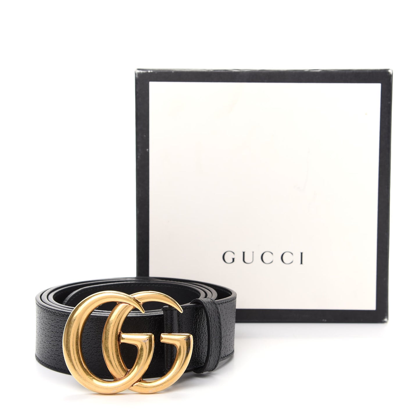 Textured Calfskin Double G 40mm Belt 115 46 Black