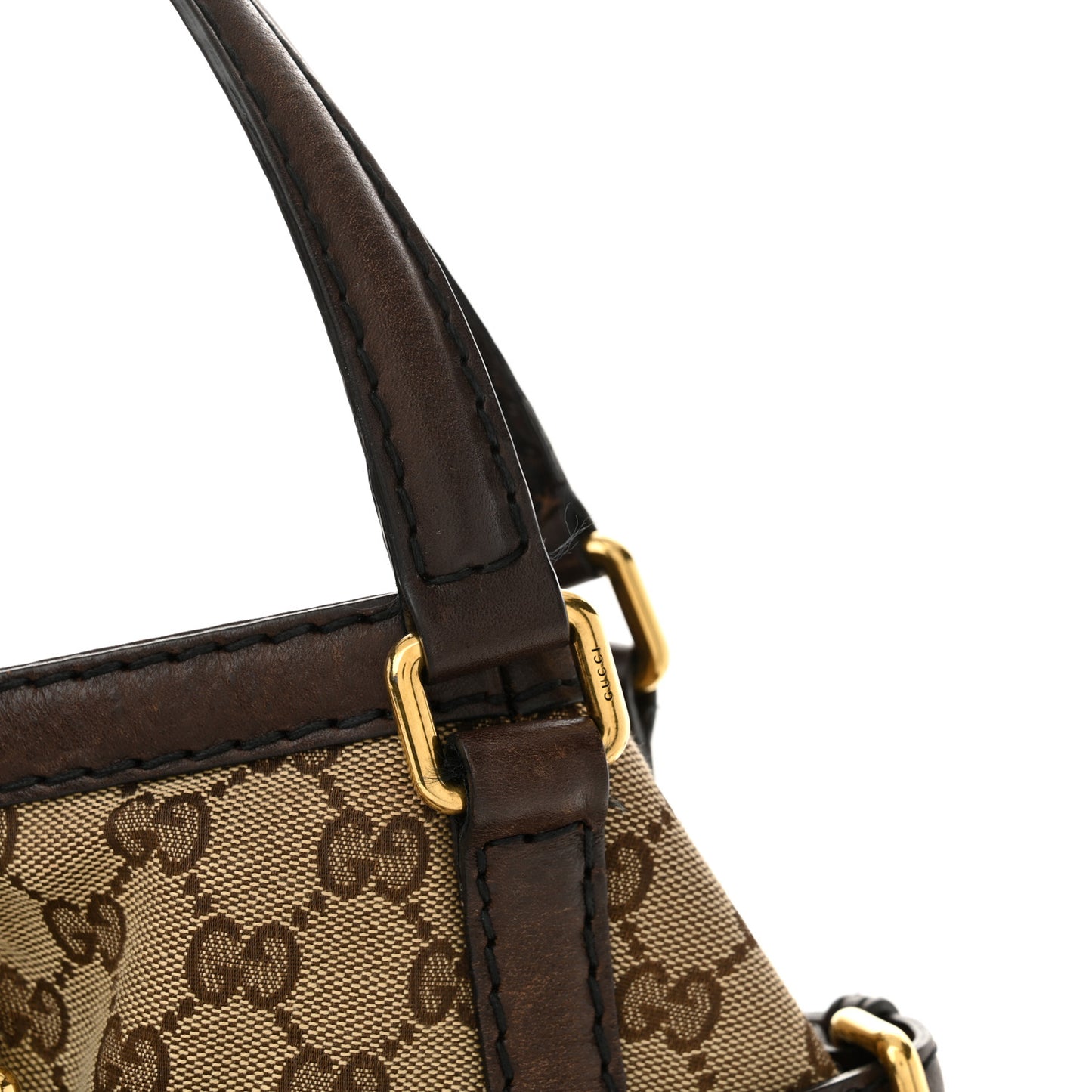 Monogram Medium Jockey Tote Dark Brown
