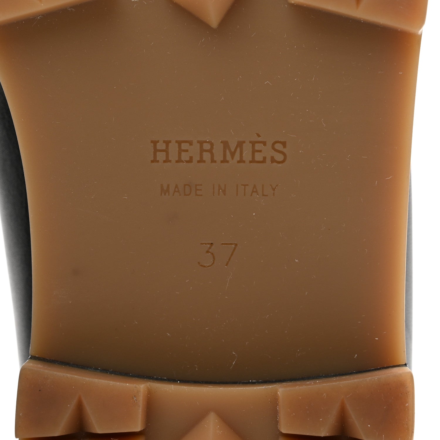 Hermes Calfskin Womens Faubourg Loafers 37 Black 6 of 8