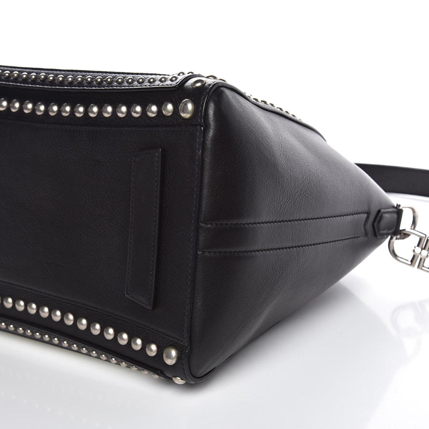 Calfskin Medium Studded Bi-Color Antigona Black White