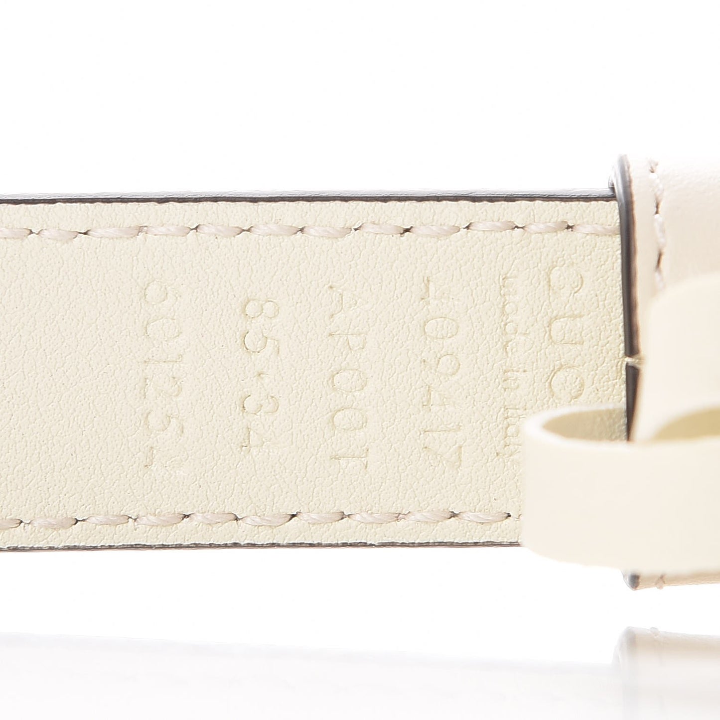 Calfskin Double G 20mm Belt 85 34 Mystic White