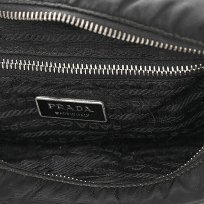 Prada Tessuto Nylon Saffiano Sacca Shoulder Bag Black 11 of 19