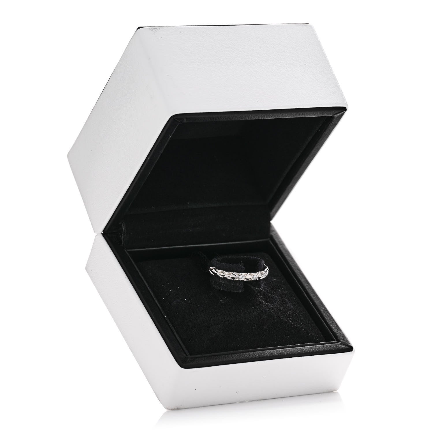 Chanel Platinum Diamond Mini Coco Crush Ring 51 5.75 6 of 6