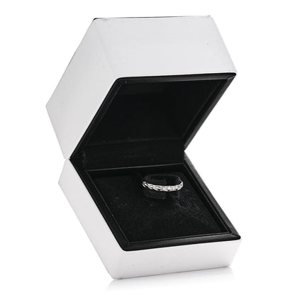 Chanel Platinum Diamond Mini Coco Crush Ring 51 5.75 6 of 6