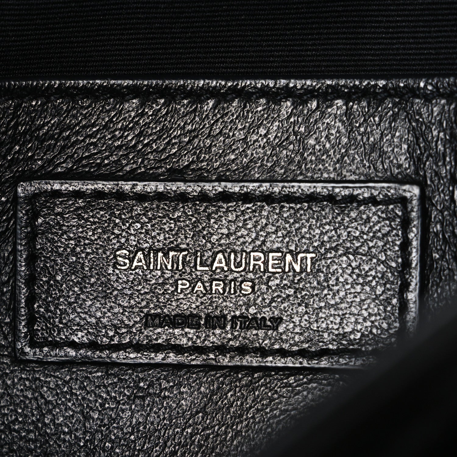 Saint Laurent Crinkled Calfskin Matelasse Monogram Baby Niki Chain Satchel Black 6 of 10