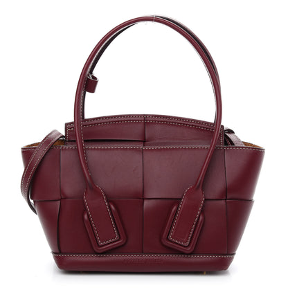 Bottega Veneta Calfskin Mini Maxi Intrecciato Arco Burgundy 1 of 13