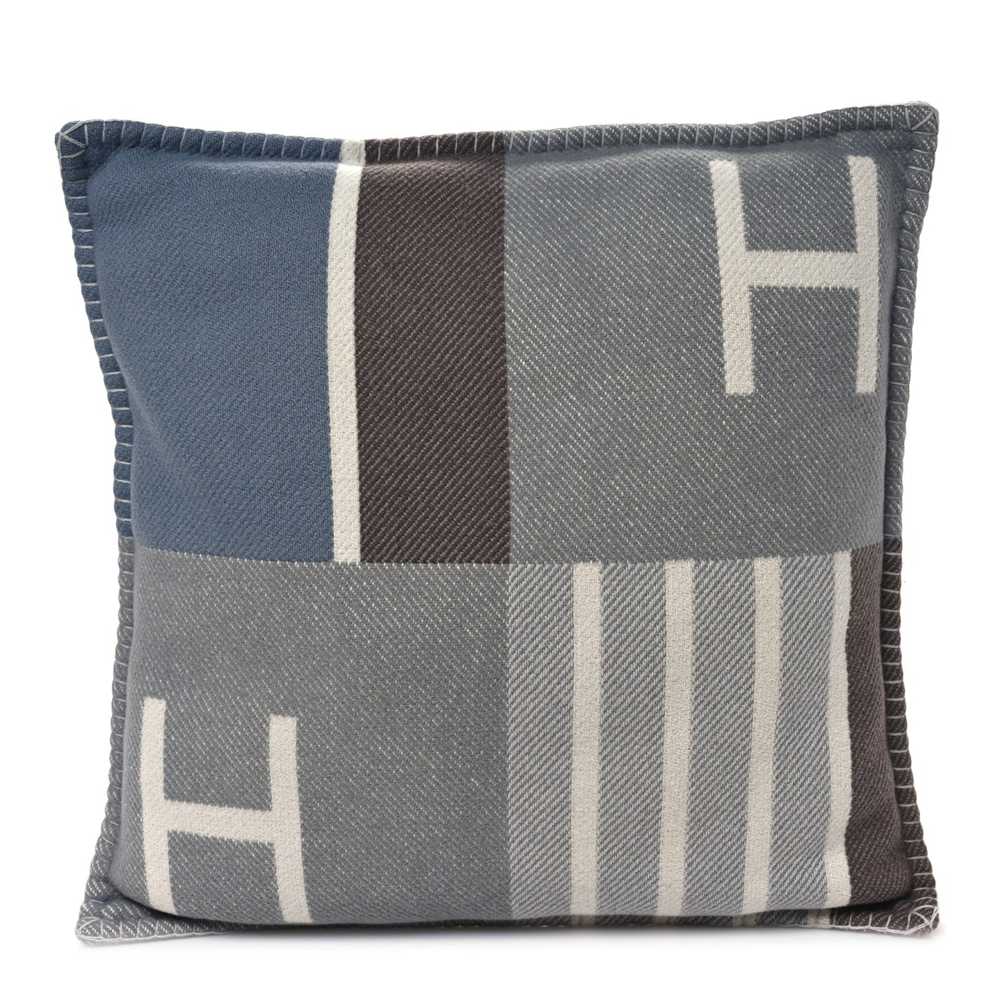 Wool Cashmere Avalon Vibration Pillow PM Ecru Gris